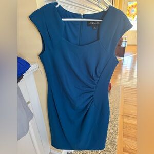 Elegant Blue Midi Dress